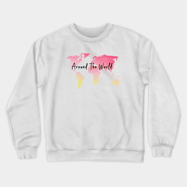 Around The World Traveler Crewneck Sweatshirt by TaliDe